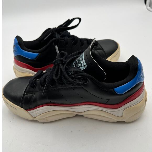 Adidas Stan Smith Millencon Women Size 6 Platform Sneakers Black Blue Red GZ9501 - Picture 12 of 12